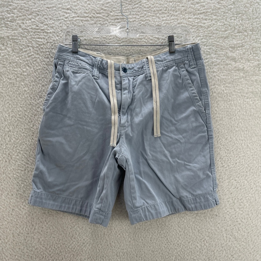 Polo Ralph Lauren Chino Shorts Mens 32 Blue Preppy Relaxed Fit Drawstring Luxury